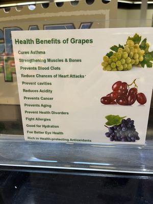 Who knew grapes were so healthy?