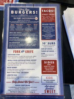 Front menu