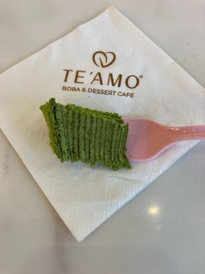 Matcha crepe cake