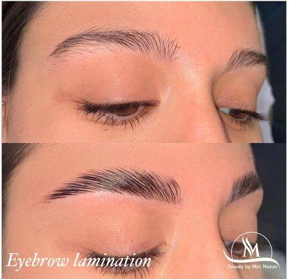 Eyebrow lamination