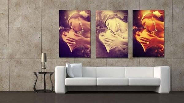 Wedding Photos on Canvas