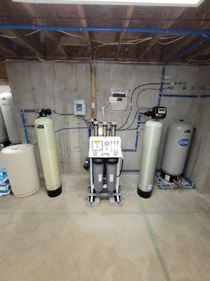 A whole house water filtration system -which is a water filter installed on your main water line, providing whole home filtration benefits!