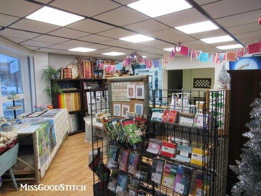 Interior of the fabric shop