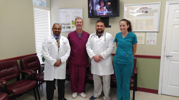 Dr. Ansari, Mark, Dr. Siddiqui, & Katie