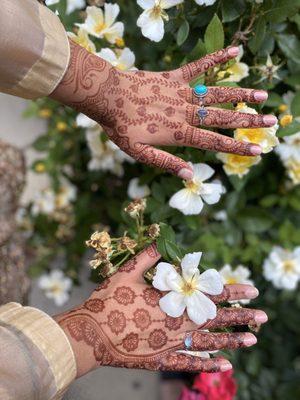 Henna on both hands