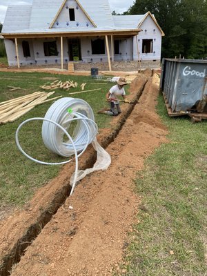 Main Water Line Install