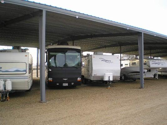 We have large, easy access covered parking spaces.