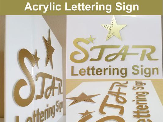 Acrylic Lettering Sign