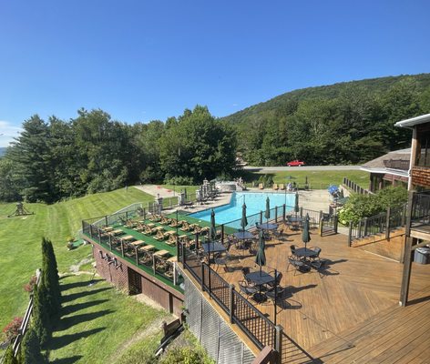 Outdoor pool and outdoor patio