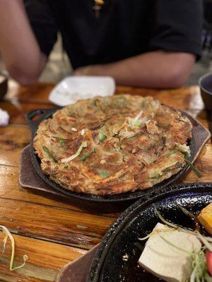 Seafood pancake