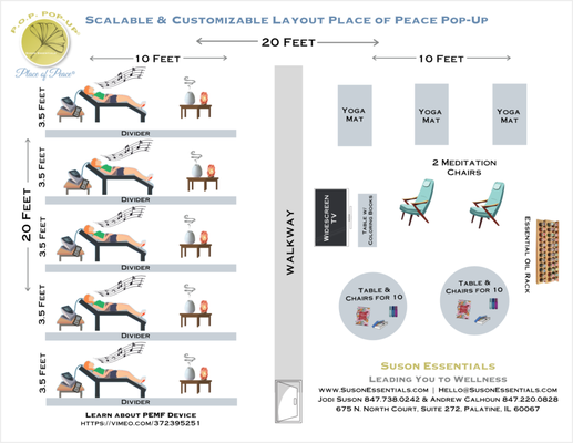 Place of Peace Pop Up - Customizable Layout - Events  & Corporations