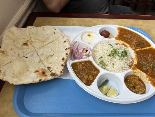 Goat curry Thali