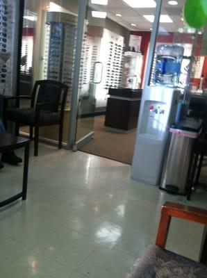 Side entrance has like glasses and other accessory store that you pick glasses