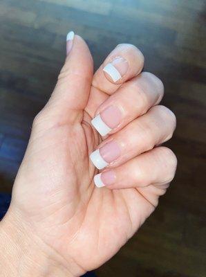 French Gel Manicure on natural nails