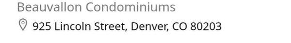 The name of the business in the address they also have an address that is 975 that is considered the north tower!