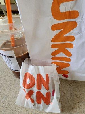 Brownie batter latte and hash browns!