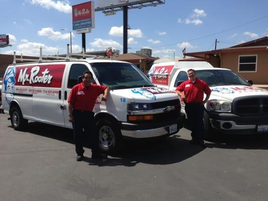 Here is a couple of our service professionals. They are experienced, friendly, and honest. Call us today!