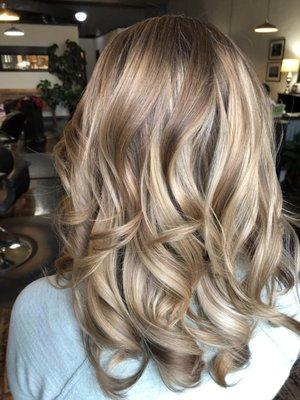 Blonde balayage by Ryan