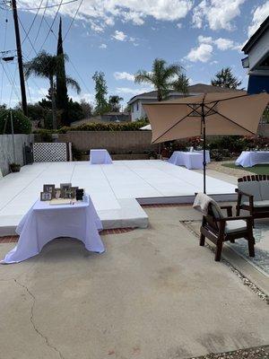 Customized pool cover/dance floor