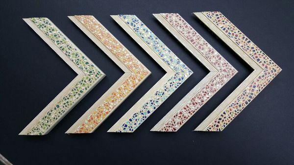 New spring line, mosaic style moulding. Think Frank's Palm Desert home, circa 1959 !