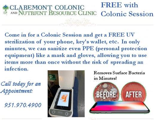 Free UV Sterilization Services Available!