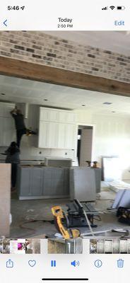 Cabinets to the ceiling