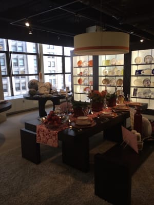 Rachael Ray showroom on 17th Floor has tons of exciting, trendy dinnerware