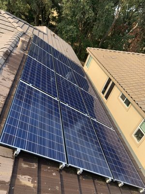 (After) Second story solar cleaning