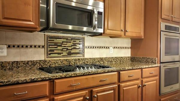 Kitchen tile renovation job. Traditional kitchen
 #backsplash