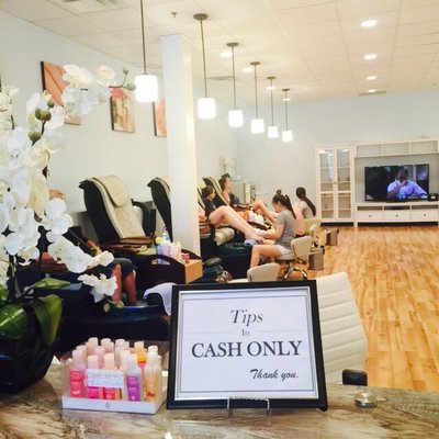 Pedicure area.