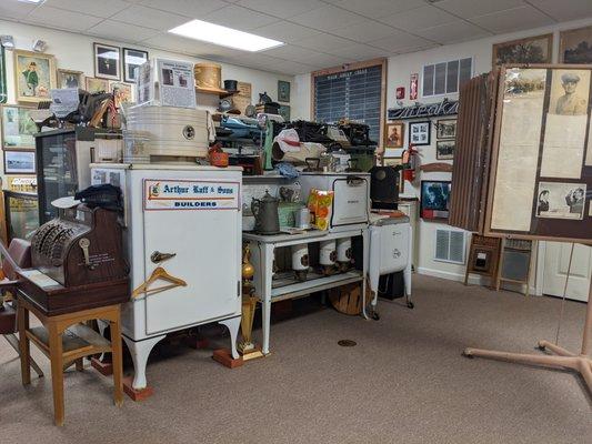 Memorabilia at the Wildwood Historical Society