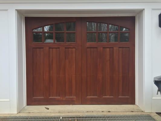 Custom Spanish Cedar Carriage House Door