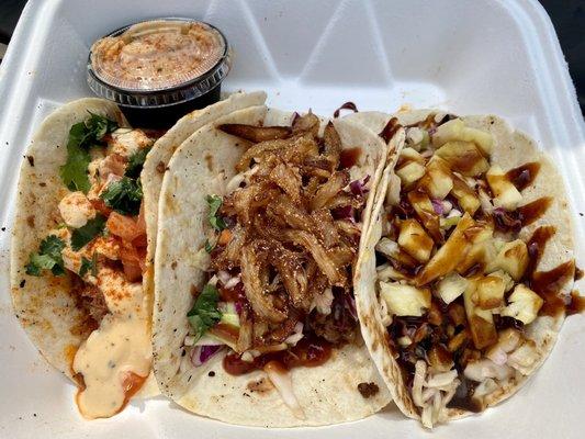 Pick 3 Tacos (Buffalo Taco, BBQ Taco, Hakikki Taco)