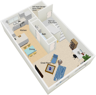 2nd Floor, Floor Plan (townhouse)