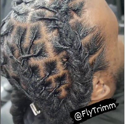 Loc Retwist at Fly Trimm Hair Studio (Queens, NY)