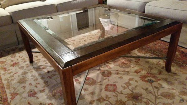 Beveled Glass-Coffee Table