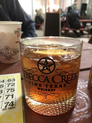 Bingo & an Old Fashioned. A cozy way to spend a cold Texas night!