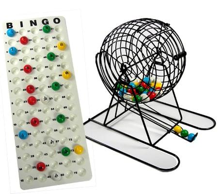 Bingo cages, balls and masterboards