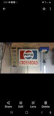 refurbishing a old pepsi sign