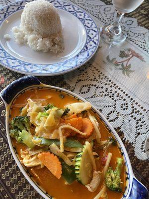 Chicken Red curry