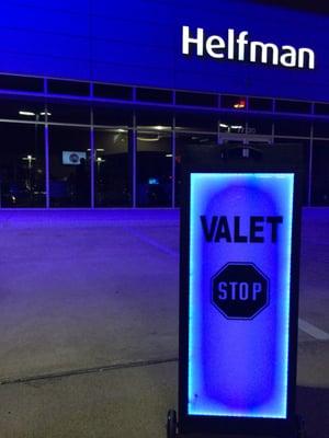 Valet Parking at Helfman Dodge