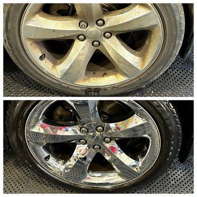 Wheel cleaning