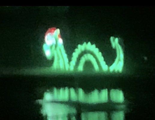 Lighted Dragon in Lake