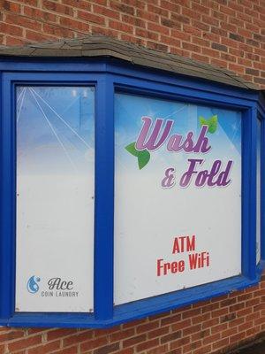 Wash and fold! Also free wifi and atm available