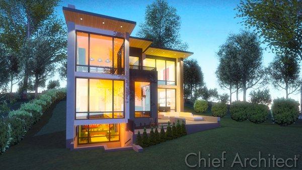 Residential Plan Designed with Chief Architect X14