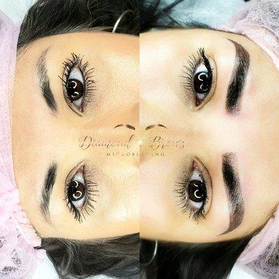 Microblading, ombre combo