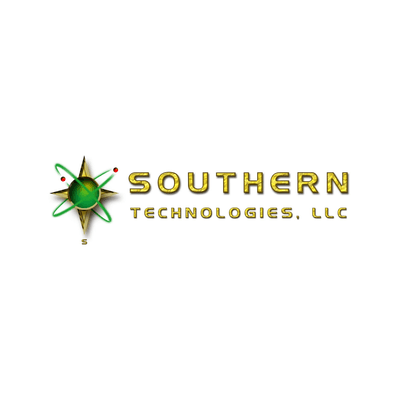 Southern Tecnologies, LLC Logo - Green and Gold with a Neutron emblem - computer support - computer repair - managed services...