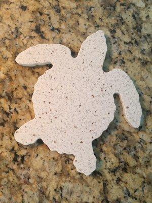 Corian turtle trivet