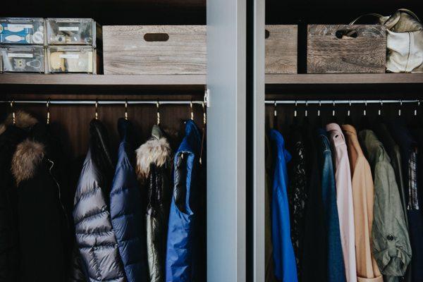 Client's front hall closet