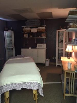 One of our 3 treatment rooms.  Each therapist decorates their own room.